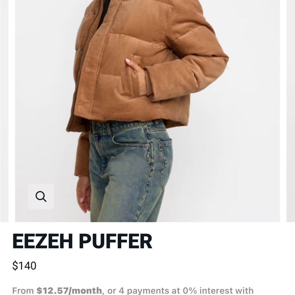 RVCA Black Puffer Jacket